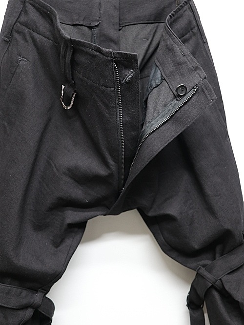 (ͽ���ʡ�4��5������ͽ��/kiryuyrik������奦����奦/Denim Bondage Pants/Black