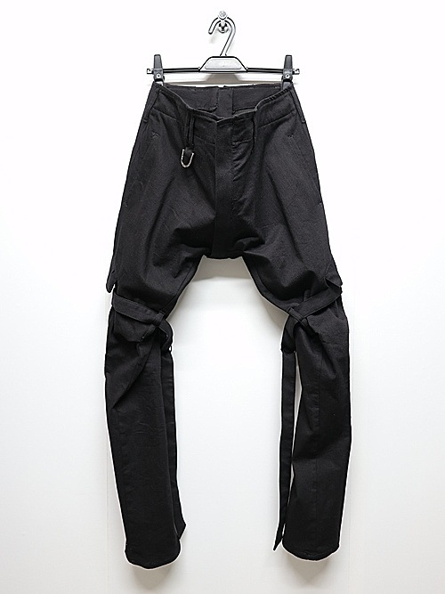 (ͽ���ʡ�4��5������ͽ��/kiryuyrik������奦����奦/Denim Bondage Pants/Black