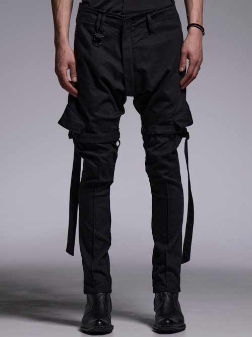 (ͽ���ʡ�4��5������ͽ��/kiryuyrik������奦����奦/Denim Bondage Pants/Black