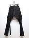 (ͽ���ʡ�4��5������ͽ��/kiryuyrik������奦����奦/Denim Bondage Pants/Black
