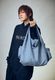 �㴰���THE ONENESS�������ͥ�/��ǽ��Į ��SUGIZO��Recycle Cotton Jersey Shoulder Tote Bag/Black