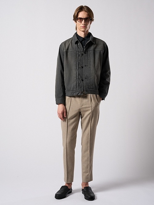 (ͽ���ʡ�9��10������ͽ��/wjk�����֥른��������/comfort pin-tuck slim slacks/beige