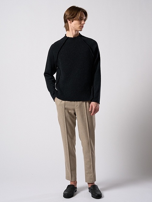 (ͽ���ʡ�9��10������ͽ��/wjk�����֥른��������/comfort pin-tuck slim slacks/beige
