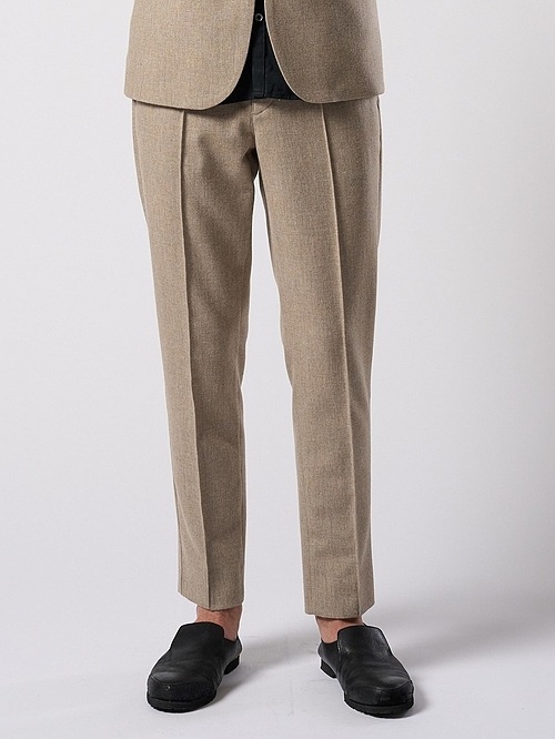 (ͽ���ʡ�9��10������ͽ��/wjk�����֥른��������/comfort pin-tuck slim slacks/beige