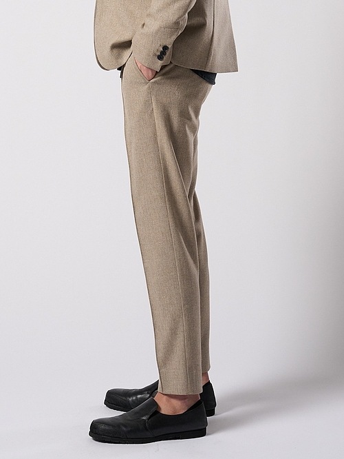 (ͽ���ʡ�9��10������ͽ��/wjk�����֥른��������/comfort pin-tuck slim slacks/beige