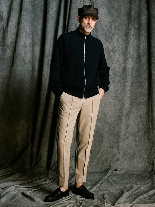 (ͽ���ʡ�9��10������ͽ��/wjk�����֥른��������/comfort pin-tuck slim slacks/beige