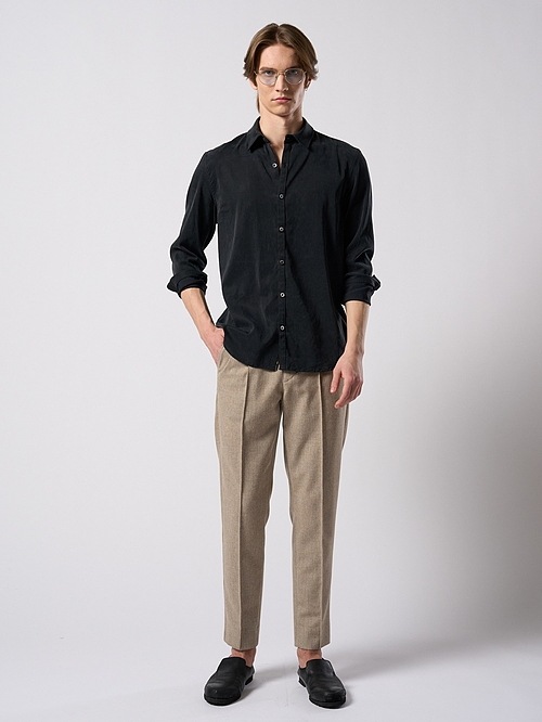 (ͽ���ʡ�9��10������ͽ��/wjk�����֥른��������/comfort pin-tuck slim slacks/beige