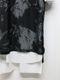 �㴰���kiryuyrik������奦����奦/Opal Mesh Layered T-Shirt/BlackWhite
