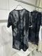 (ͽ���ʡ�8������9������ͽ��/kiryuyrik������奦����奦/Opal Mesh Layered T-Shirt/BlackWhite