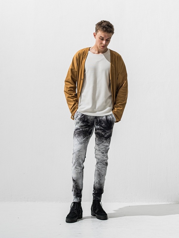 (ͽ���ʡ�1��2������ͽ��/42TH RESOUND CLOTHING���ꥵ����ɥ���������/TIGHT TAPERD CHRIS EASY TUCK PANTS/marble WH