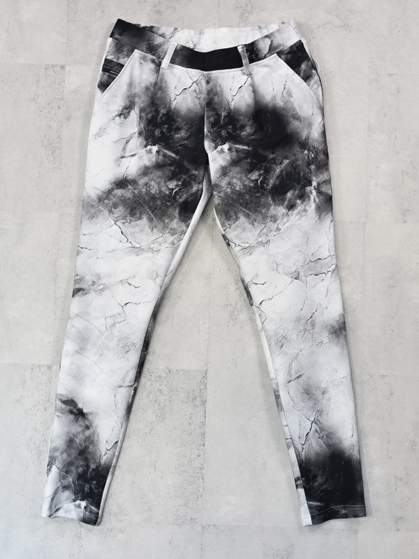 (ͽ���ʡ�1��2������ͽ��/42TH RESOUND CLOTHING���ꥵ����ɥ���������/TIGHT TAPERD CHRIS EASY TUCK PANTS/marble WH
