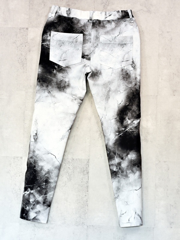 (ͽ���ʡ�1��2������ͽ��/42TH RESOUND CLOTHING���ꥵ����ɥ���������/TIGHT TAPERD CHRIS EASY TUCK PANTS/marble WH