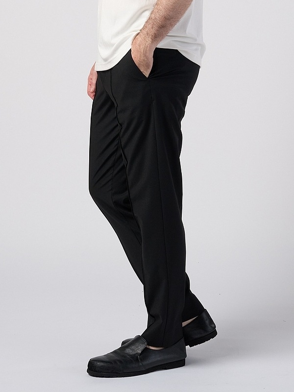 (ͽ���ʡ�2��3������ͽ��/wjk�����֥른��������/comfort pin-tuck slim slacks/black