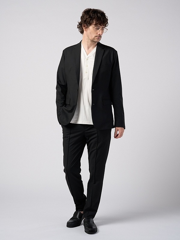 (ͽ���ʡ�2��3������ͽ��/wjk�����֥른��������/comfort pin-tuck slim slacks/black