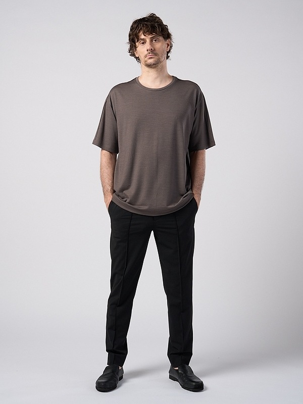 (ͽ���ʡ�2��3������ͽ��/wjk�����֥른��������/comfort pin-tuck slim slacks/black