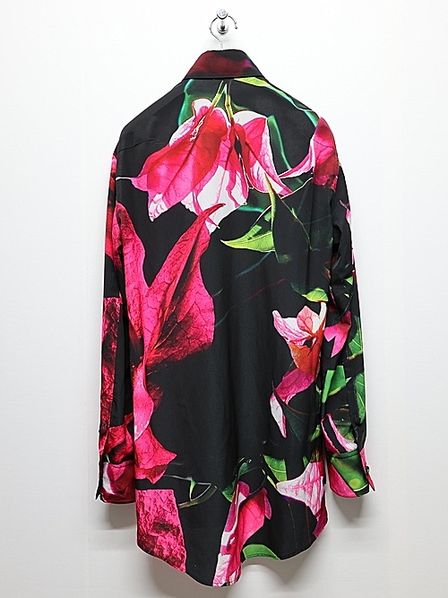 �㴰���THE ONENESS�������ͥ�/Eco Decine Bougainveallea ALOHA Shirt/Black