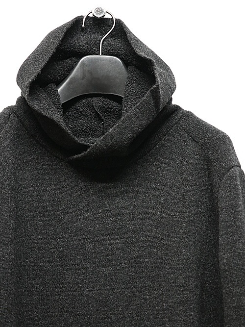 wjk֥른/back pile hoodie/black