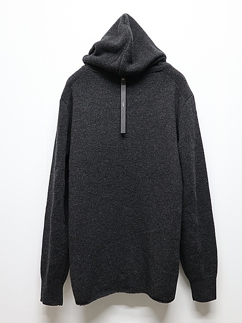 wjk֥른/back pile hoodie/black