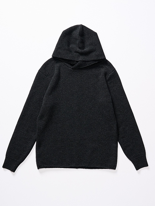 wjk֥른/back pile hoodie/black