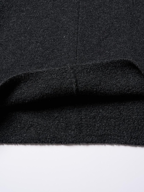 wjk֥른/back pile hoodie/black