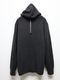 wjk֥른/back pile hoodie/black