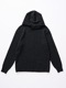wjk֥른/back pile hoodie/black