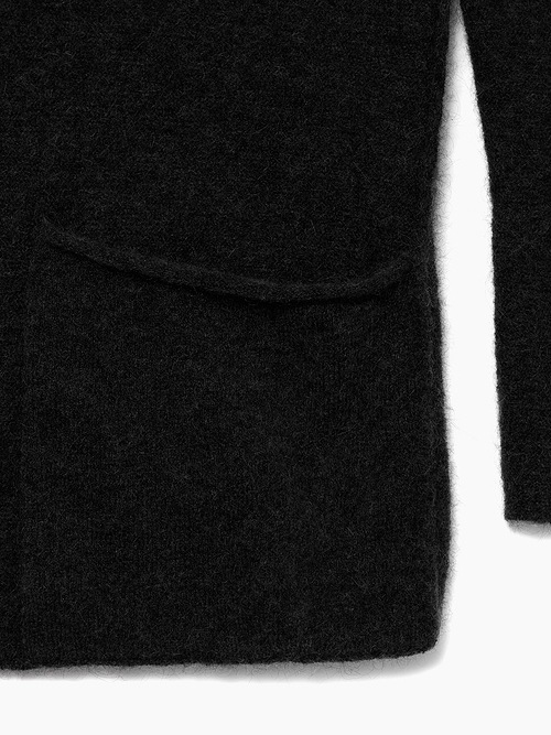 RIPVANWINKLEåץ󥦥󥯥/7GGإ㡼 MOHAIR SOLID REVER CARDE/BLACK