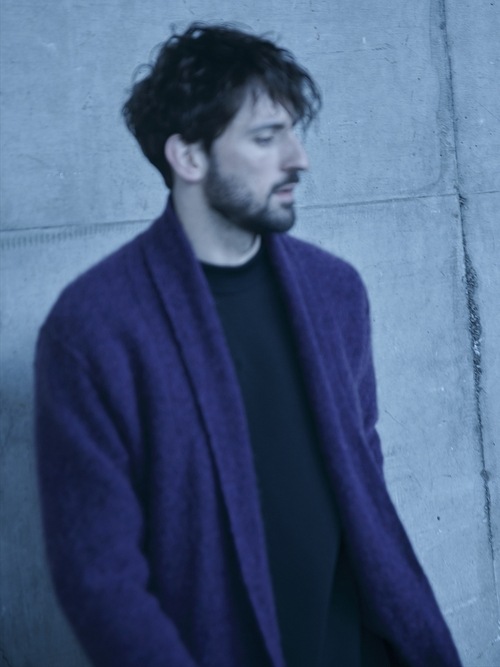 RIPVANWINKLEåץ󥦥󥯥/7GGإ㡼 MOHAIR SOLID REVER CARDE/BLACK