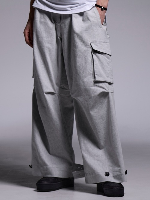 (ͽ���ʡ�4��5������ͽ��/kiryuyrik������奦����奦/Denim Cargo Pants/Gray