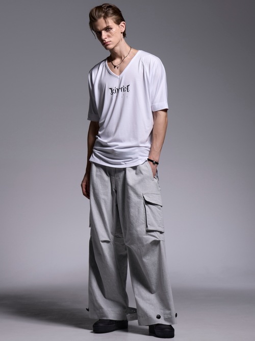 (ͽ���ʡ�4��5������ͽ��/kiryuyrik������奦����奦/Denim Cargo Pants/Gray