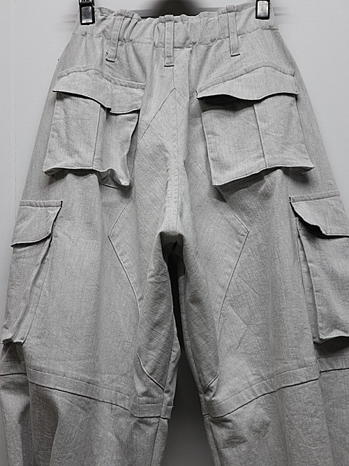 (ͽ���ʡ�4��5������ͽ��/kiryuyrik������奦����奦/Denim Cargo Pants/Gray