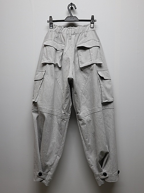 (ͽ���ʡ�4��5������ͽ��/kiryuyrik������奦����奦/Denim Cargo Pants/Gray