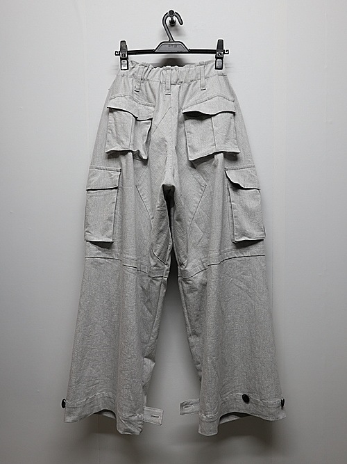(ͽ���ʡ�4��5������ͽ��/kiryuyrik������奦����奦/Denim Cargo Pants/Gray