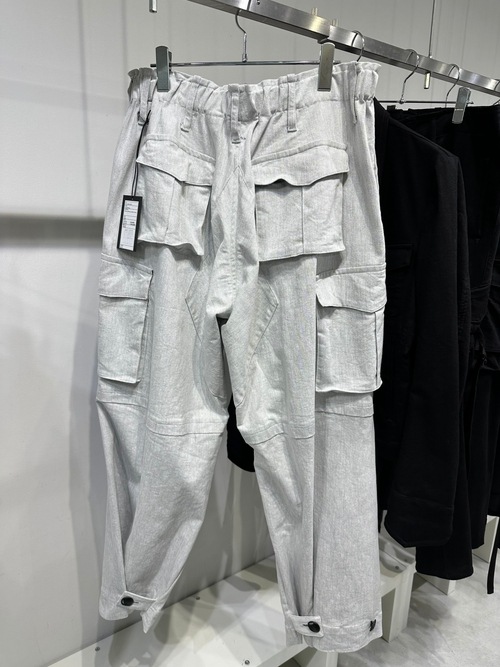 (ͽ���ʡ�4��5������ͽ��/kiryuyrik������奦����奦/Denim Cargo Pants/Gray