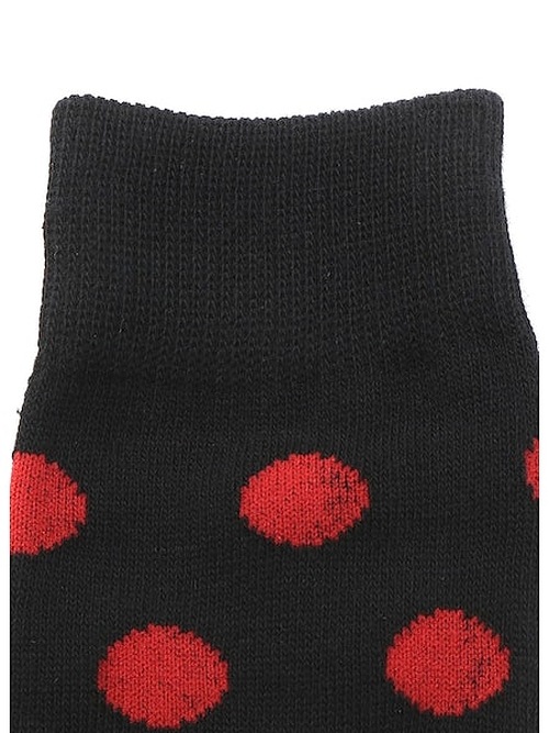 Ground Y饦ɥ磻/Cotton Crayonhouse Dot socks/RED.