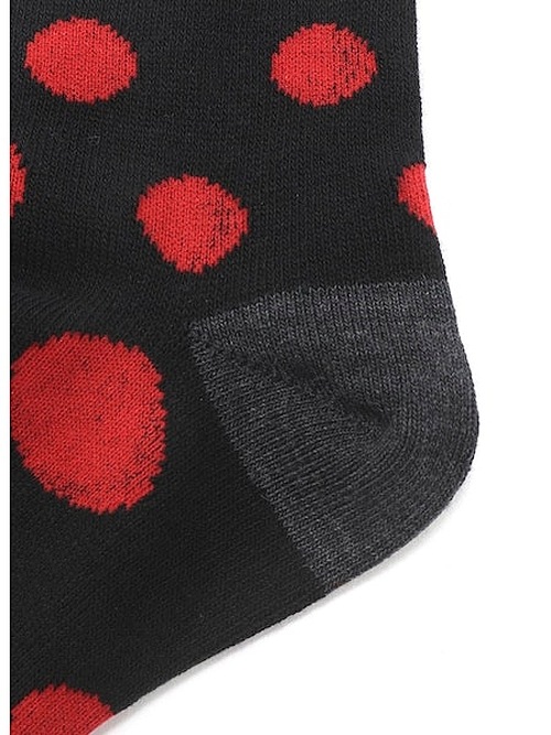 SALE30%OFF/Ground Y饦ɥ磻/Cotton Crayonhouse Dot socks/RED.