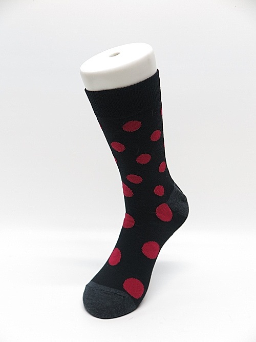 SALE30%OFF/Ground Y饦ɥ磻/Cotton Crayonhouse Dot socks/RED.