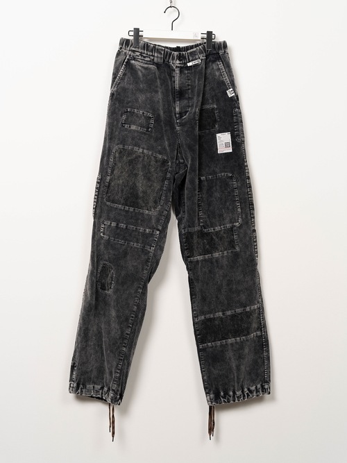 Maison MIHARA YASUHIRO���᥾�� �ߥϥ�䥹�ҥ�/COTTON CORDUROY REPAIRED WOVEN SLACKS/BLACK