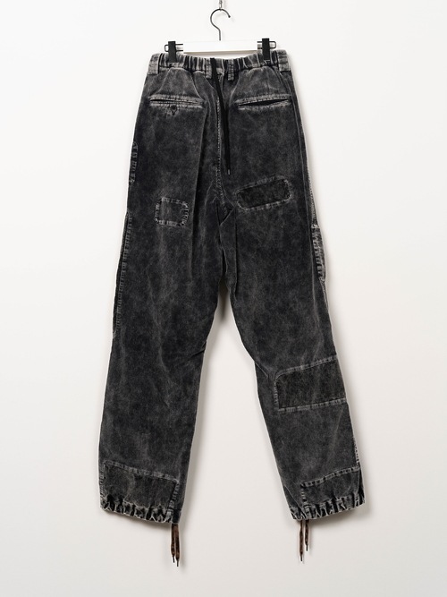 Maison MIHARA YASUHIRO���᥾�� �ߥϥ�䥹�ҥ�/COTTON CORDUROY REPAIRED WOVEN SLACKS/BLACK