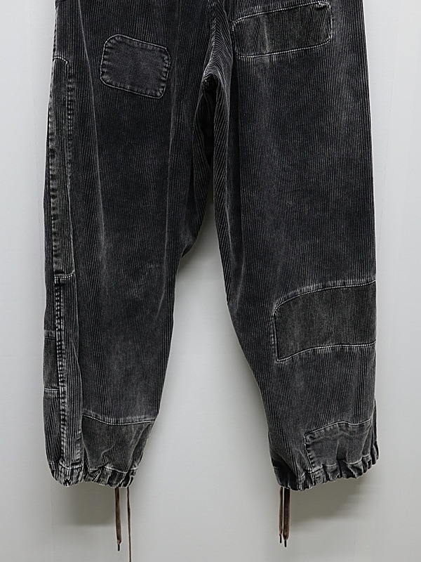 Maison MIHARA YASUHIRO���᥾�� �ߥϥ�䥹�ҥ�/COTTON CORDUROY REPAIRED WOVEN SLACKS/BLACK
