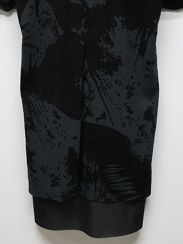 (ͽ���ʡ�8������9������ͽ��/kiryuyrik������奦����奦/Opal Mesh Layered T-Shirt/BlackBlack