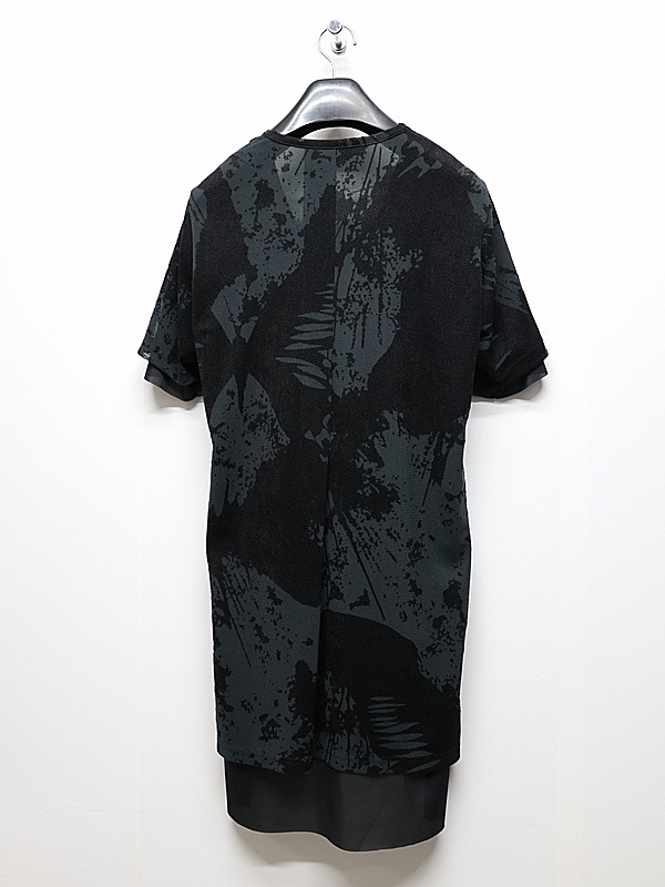 (ͽ���ʡ�8������9������ͽ��/kiryuyrik������奦����奦/Opal Mesh Layered T-Shirt/BlackBlack