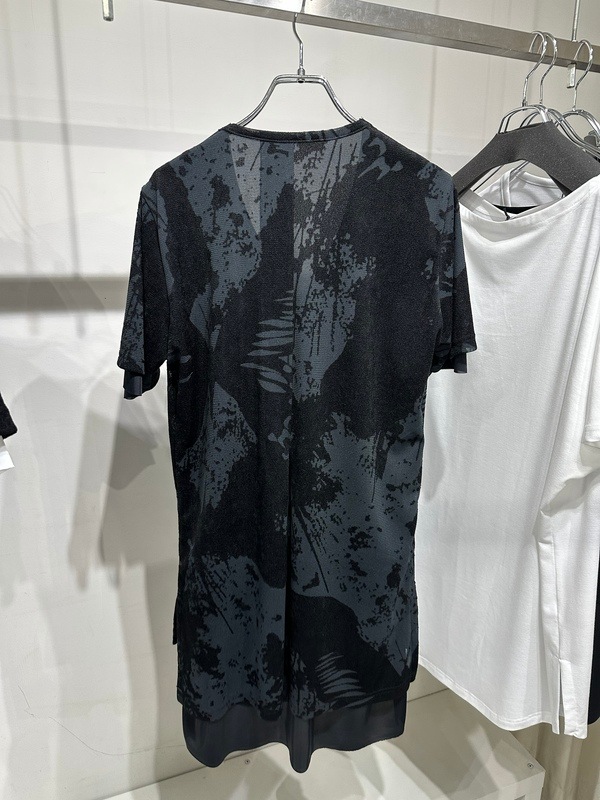 (ͽ���ʡ�8������9������ͽ��/kiryuyrik������奦����奦/Opal Mesh Layered T-Shirt/BlackBlack