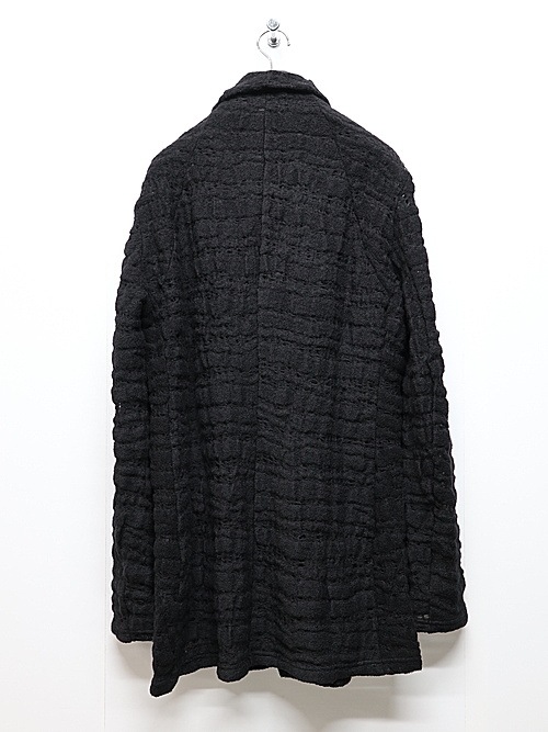 nude:masahiko maruyama ̡:ޥҥޥ/Wool/Nylon Jaquard (Milling Finish) CARDIGAN/Black.