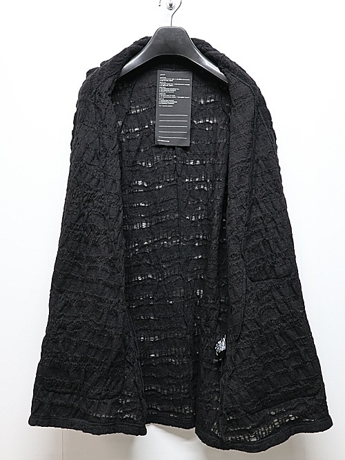 nude:masahiko maruyama ̡:ޥҥޥ/Wool/Nylon Jaquard (Milling Finish) CARDIGAN/Black.