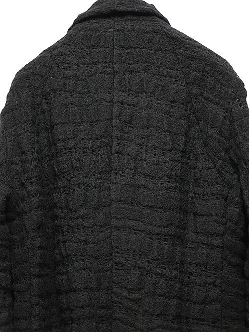 nude:masahiko maruyama ̡:ޥҥޥ/Wool/Nylon Jaquard (Milling Finish) CARDIGAN/Black.