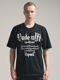 (ͽ)78ͽ/nude:masahiko maruyama ̡:ޥҥޥ/40/2 28GG Jersey SHORT SLEEVE CRACKED PRINT T SHIRT/Black