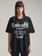 (ͽ)78ͽ/nude:masahiko maruyama ̡:ޥҥޥ/40/2 28GG Jersey SHORT SLEEVE CRACKED PRINT T SHIRT/Black