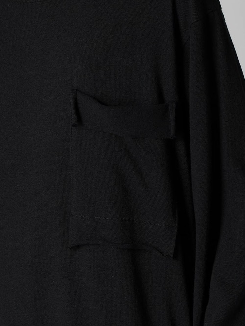 Yohji Yamamoto襦ޥ/ʥ󥴥ץ졼ƥŷ ݥåդĹµ/BLACK