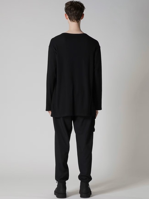 Yohji Yamamoto襦ޥ/ʥ󥴥ץ졼ƥŷ ݥåդĹµ/BLACK